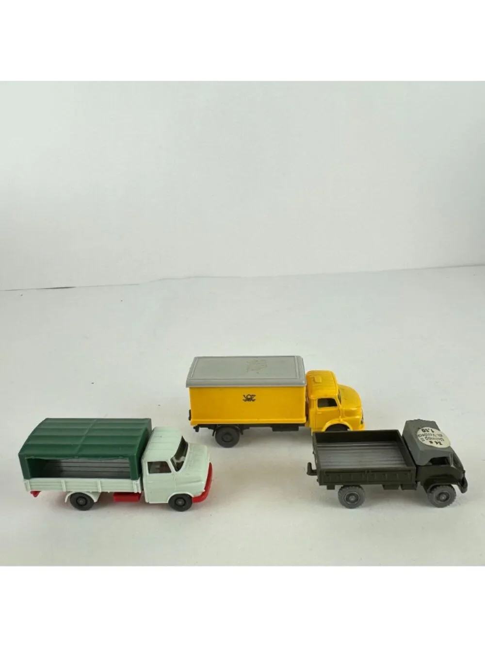 Vintage Wiking Plastic Lot Box Truck Unimog S Verdeck Germany